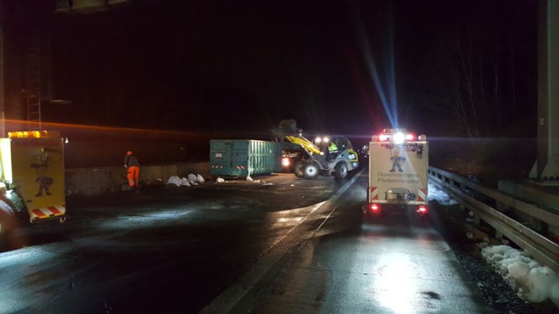 Unfallschaden auf der A61